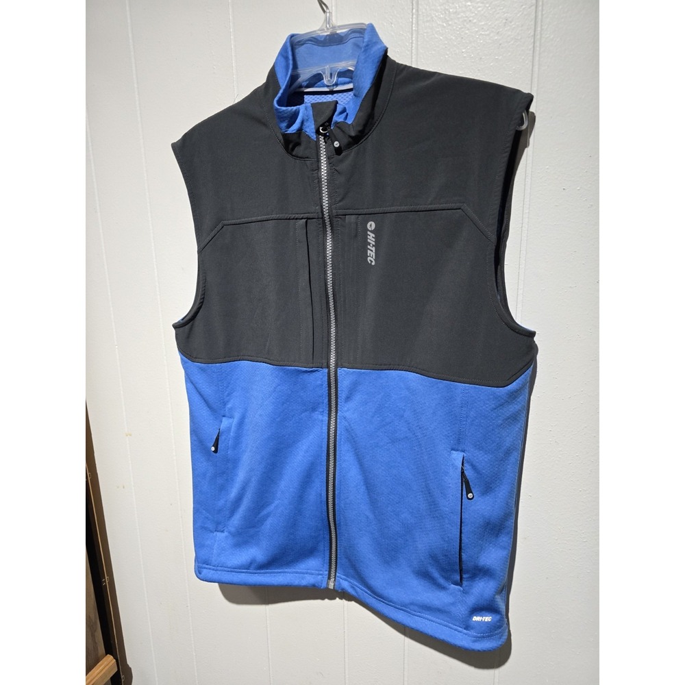 Hi-Tec Outdoor Hiking Athletic Active Wear Sking Soft Shell Blue-Charcoal NEW  M